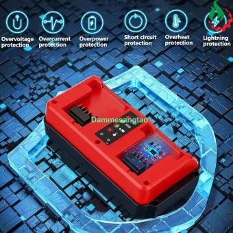 Sạc đôi pin MIL 18V (48-59-1802) Li-ion nhận mạch zin (OEM)