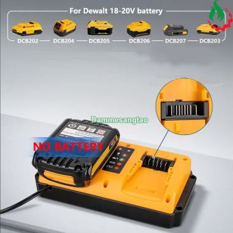 Sạc đôi pin DEWALT 20V (DCB102) Li-ion nhận mạch zin (OEM)