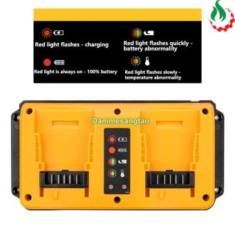 Sạc đôi pin DEWALT 20V (DCB102) Li-ion nhận mạch zin (OEM)