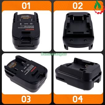 Đế chuyển pin DEWALT MILWAUKEE 18V sang máy AEG RIDGID 18V (DM18AR)