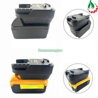 Đế chuyển pin DEWALT MILWAUKEE 18V sang máy AEG RIDGID 18V (DM18AR)