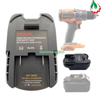Đế chuyển Pin MAKITA 18V sang máy AEG RIDGID 18V (MT18AR)