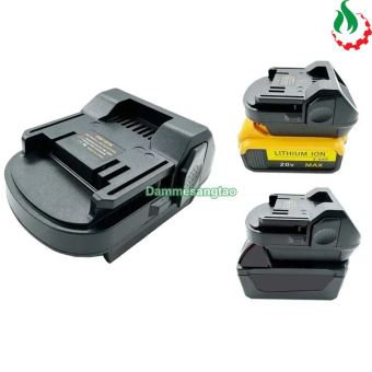 Đế chuyển pin DEWALT MILWAUKEE 18V sang máy HITACHI HIKOKI 18V (DM18HK)