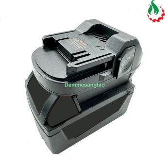 Đế chuyển pin DEWALT MILWAUKEE 18V sang máy HITACHI HIKOKI 18V (DM18HK)