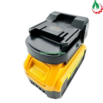 Đế chuyển pin DEWALT MILWAUKEE 18V sang máy HITACHI HIKOKI 18V (DM18HK)