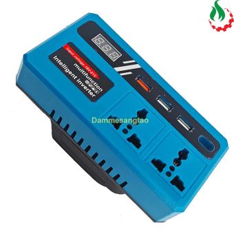 Đế chuyển pin 18V-21V sang 220V và USB sạc nhanh PD25W (Chân Pin Makita Mẫu 2)