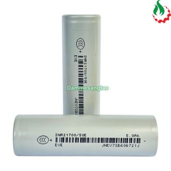 Cell pin 21700 EVE 50E Li-ion 3.7V 5000mah 3C - Xả 15A (Có chữ EVE)