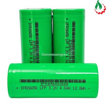 Cell pin sắt 26650 3.2V LiFePo4 4000mah 3C Xả 12A