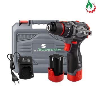 Máy khoan pin 16.8V STARKER SK-1045GR có cấp trượt không chổi than 60N.m