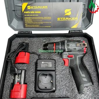 Máy khoan pin 16.8V STARKER SK-1045GR có cấp trượt không chổi than 60N.m
