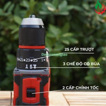 Máy khoan pin 21V STARKER SK-DR1360RED 3 chức năng không chổi than 65N.m