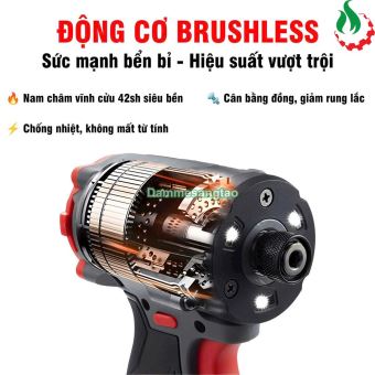 Máy bắn vít pin 21V STARKER SK-CV2850GR không chổi than 280N.m