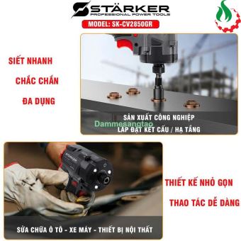Máy bắn vít pin 21V STARKER SK-CV2850GR không chổi than 280N.m