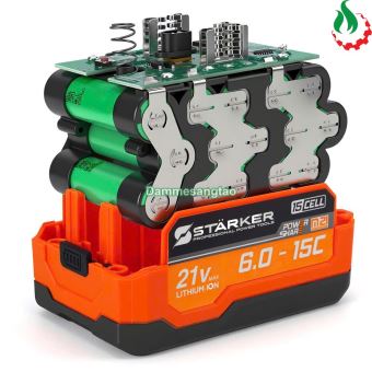 Pin Makita 18V 6AH 15cell mạch sạc adapter (Pin theo thùng)