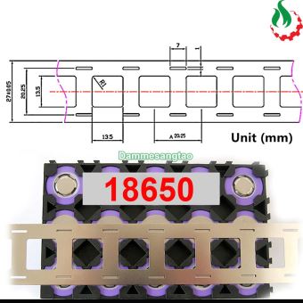 Kẽm đôi hàn cell pin 18650 mạ Niken