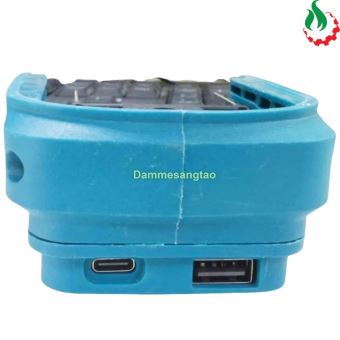 Đế chuyển pin makita 18V sang Usb 5V có đèn LED (Xanh)