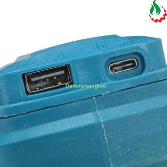Đế chuyển pin makita 18V sang Usb 5V có đèn LED (Xanh)