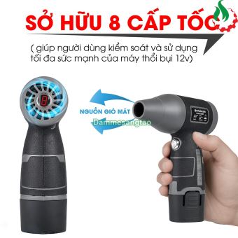 Máy thổi phản lực STARKER 12V không chổi than 8 cấp độ