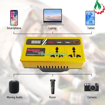 Đế chuyển pin 18V-21V sang 220V và USB sạc nhanh PD25W (Chân pin Makita, DeWalt, Milwaukee)