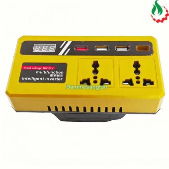 Đế chuyển pin 18V-21V sang 220V và USB sạc nhanh PD25W (Chân pin Makita, DeWalt, Milwaukee)