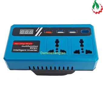 Đế chuyển pin 18V-21V sang 220V và USB sạc nhanh PD25W (Chân pin Makita, DeWalt, Milwaukee)