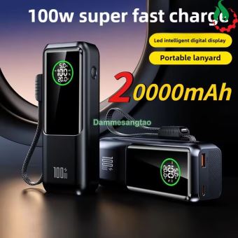 Box sạc dự phòng 4 cell 21700 (A57) sạc nhanh 100W