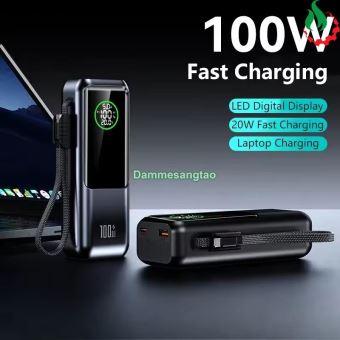 Box sạc dự phòng 4 cell 21700 (A57) sạc nhanh 100W