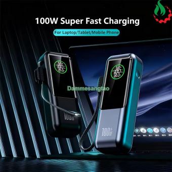 Box sạc dự phòng 4 cell 21700 (A57) sạc nhanh 100W