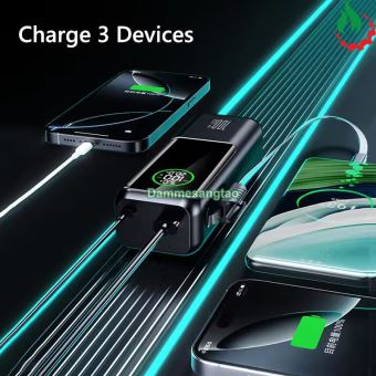 Box sạc dự phòng 4 cell 21700 (A57) sạc nhanh 100W