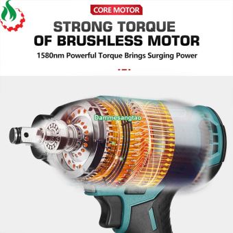 Máy siết bulong dùng pin 18V không chổi than (Mẫu 6)