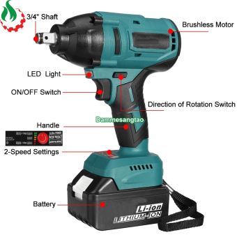 Máy siết bulong dùng pin 18V không chổi than (Mẫu 6)