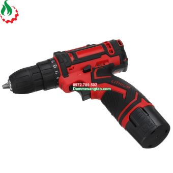 Máy khoan pin 12V 2 cấp tốc độ có đèn báo pin