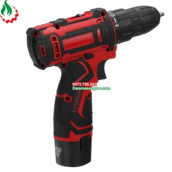 Máy khoan pin 12V 2 cấp tốc độ có đèn báo pin