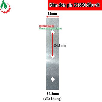 Kẽm đơn hàn pin 32650 đầu vít