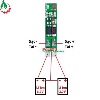 Mạch 2S 7.4V 5A BW bảo vệ pin Li-ion 3.7V
