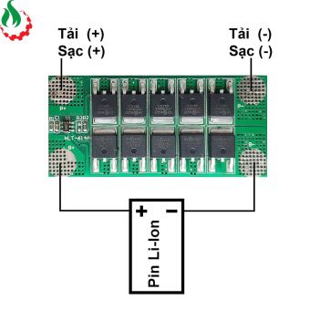 Mạch 1S 20A 3.7V (4.2V) bảo vệ pin Li-ion 3.7V