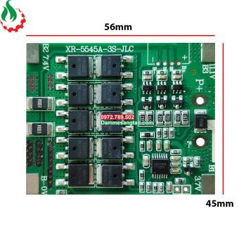 Mạch 3S 12V 30A XR bảo vệ pin Li-ion 3.7V