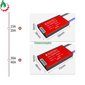 Mạch 10S 36V (42V) Daly bảo vệ pin Li-ion 3.7V xe điện