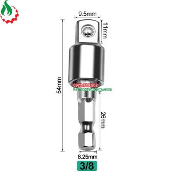 Khớp xoay đa năng lắc léo đầu bulong chuôi lục giác