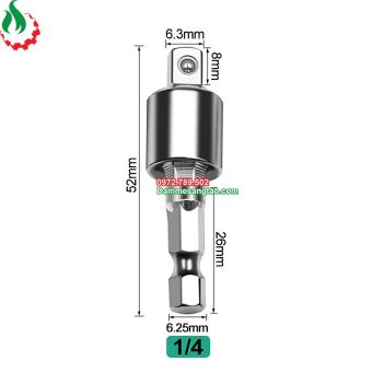 Khớp xoay đa năng lắc léo đầu bulong chuôi lục giác