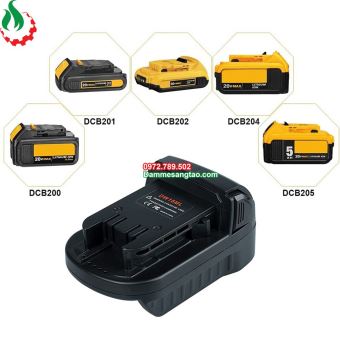 Đế chuyển pin dewalt 18V sang máy mil 18V