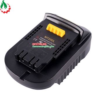 Đế chuyển pin Makita 18V cho máy Dewalt 18V