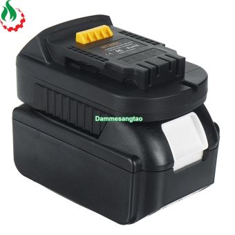 Đế chuyển pin Makita 18V cho máy Dewalt 18V