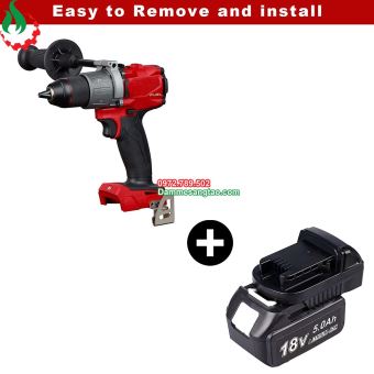 Đế chuyển pin Makita 18V cho máy Milwaukee 18V