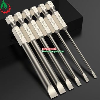 Mũi vít 2 cạnh dẹp chuôi lục giác Broppe