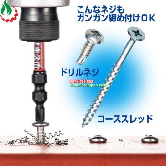 Mũi vít 4 cạnh côn 2 đầu Vessel