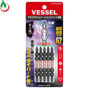 Mũi vít 4 cạnh côn 2 đầu Vessel