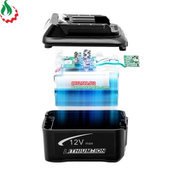Pin đóng Makita 12V max 18650 nhận sạc zin (6 Cell)