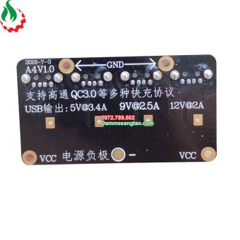Mạch hạ áp đầu vào 6V-32V đầu ra 5V QC3.0 sạc nhanh