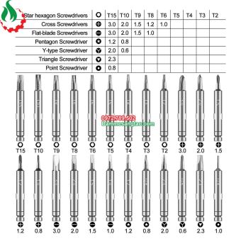Bộ tua vít sửa điện thoại laptop 25 chi tiết